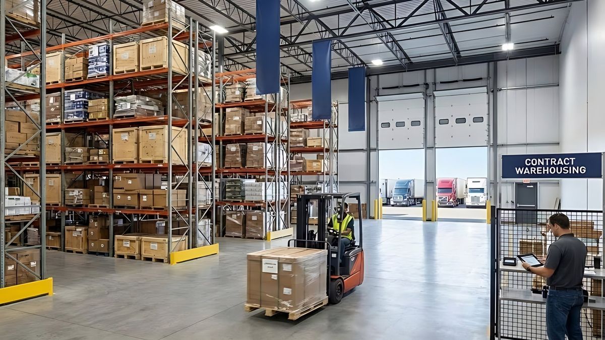 Pallet racking inside a 3PL warehouse in Saudi Arabia